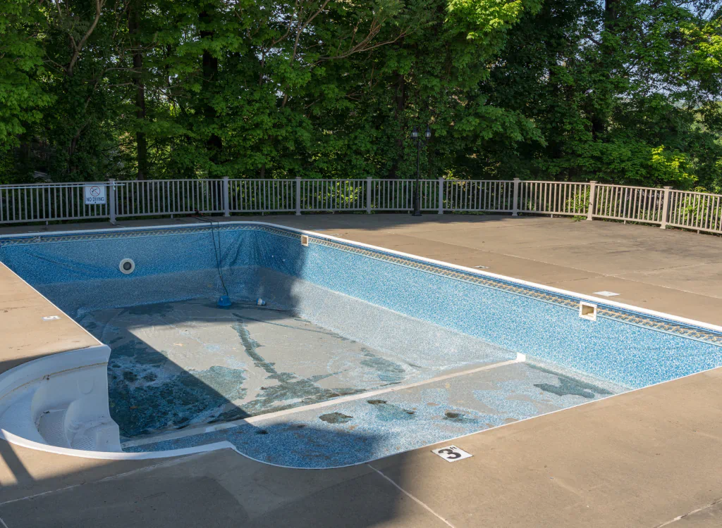 old pool repair